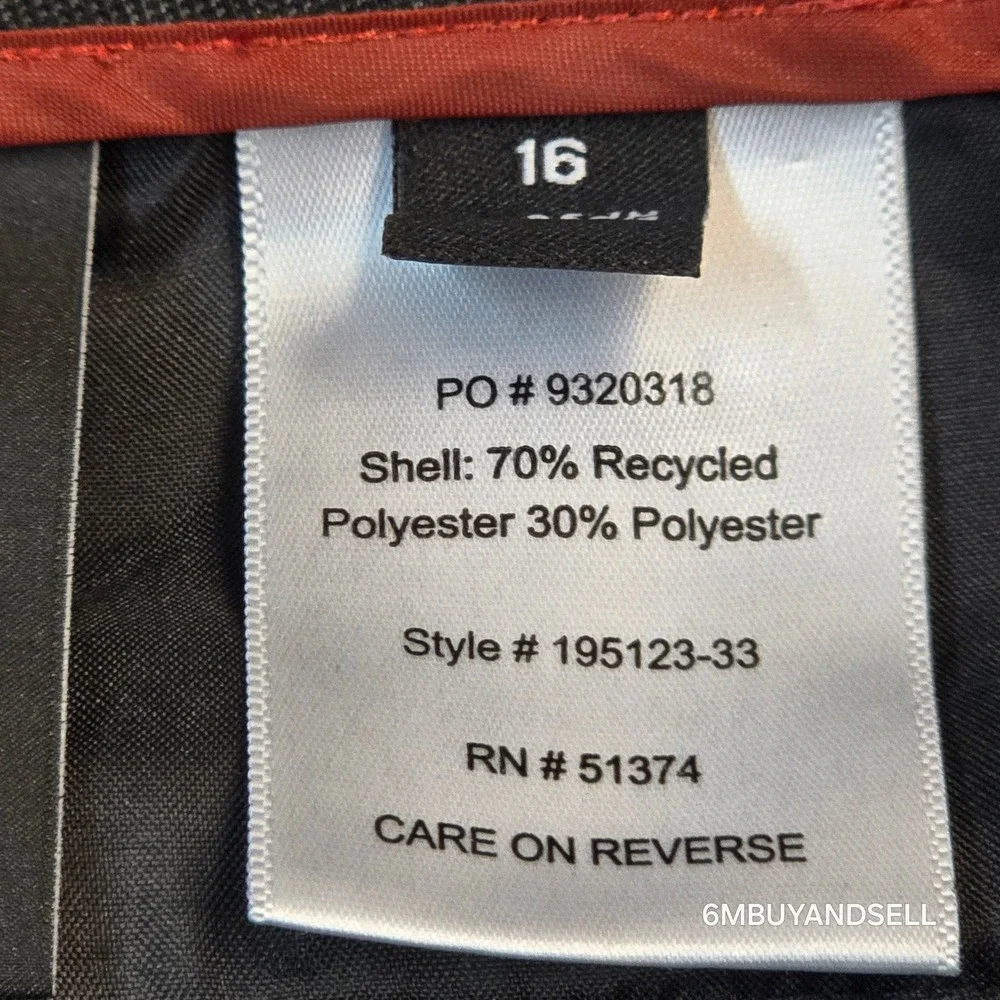 Design Collective Womens Gray Flat Front Shorts Size 16 Recycled Poly 195123-33